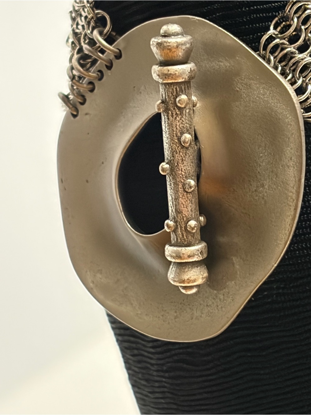 Gold-Tone Potato Chip Toggle Bracelet